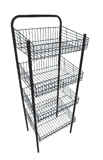 Ref.092 - Expositor c/ 4 cestos Desmontável-1,50mx0,54mx0,43m