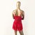 Camisola Vermelha em Renda e Tule - comprar online