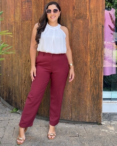 CALÇA RETA ALFAIATARIA MARSALA
