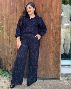 CONJUNTO COMFY RAJADO BLUSA MANGA LONGA E CALÇA COS DE ELÁSTICO - comprar online