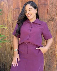 CONJUNTO CAMISA E SAIA LONGA - comprar online