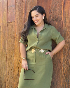 CONJUNTO CAMISA E SAIA LONGA - comprar online