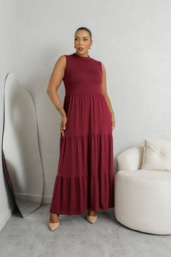VESTIDO LONGO COMFY MARSALA TRÊS MARIAS GOLINHA