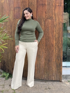 BLUSA CACHARREL TRICOT VERDE OLIVA - loja online