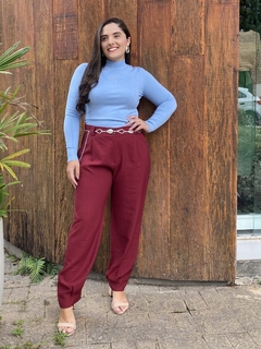 BLUSA CACHARREL TRICOT AZUL - Camila Raidan