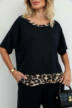CONJUNTO COMFY BLUSA E PANTALONA ACOMPANHA GOLA - loja online