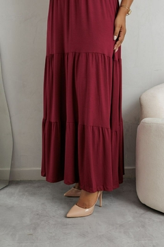 VESTIDO LONGO COMFY MARSALA TRÊS MARIAS GOLINHA na internet