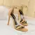 Salto Alto de Couro para Mulheres, Lady Gladiator Strap, S - MISS CHARLOTTE STORE