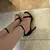 Salto Alto de Couro para Mulheres, Lady Gladiator Strap, S