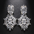 Imagem do Exagerado Geométrico Strass Dangle Brincos, Luxo Oversize Pingente De Cristal
