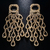 Elegante Nupcial Preto Cristal Borla Brincos para Mulheres, Pingente Grande - MISS CHARLOTTE STORE