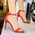 Salto Alto de Couro para Mulheres, Lady Gladiator Strap, S - MISS CHARLOTTE STORE