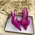 Imagem do Slingbacks com nó borboleta para mulheres, salto fino, dedo apontado, salto alt