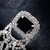 Elegante Nupcial Preto Cristal Borla Brincos para Mulheres, Pingente Grande - MISS CHARLOTTE STORE