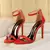 Imagem do Salto Alto de Couro para Mulheres, Lady Gladiator Strap, S
