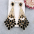 Brincos De Lustre De Strass Esmeralda Verde Para Mulheres Pingente De Gota De Br - MISS CHARLOTTE STORE