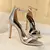 Salto Alto de Couro para Mulheres, Lady Gladiator Strap, S na internet