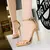 Salto Alto de Couro para Mulheres, Lady Gladiator Strap, S na internet