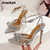 Transparente para Mulheres, Sexy Butterfly-Knot,Salto Alto CRISTAL, Dedo Apontado - comprar online