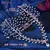 YoulaPan-Sparkling Rhinestone Testa Hairpiece para Mulheres, Jóias De Noiva