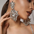 Exagerado Geométrico Strass Dangle Brincos, Luxo Oversize Pingente De Cristal - comprar online
