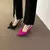 Slingbacks com nó borboleta para mulheres, salto fino, dedo apontado, salto alt - comprar online