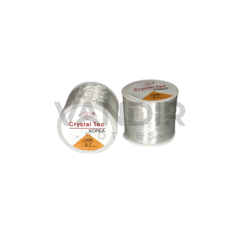 Fio De Silicone Elástico P/ Pulseiras - 0.7mm - 100 Metros