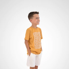 CAMISETA MANGA CURTA ESTAMPA LABIRINTO - comprar online