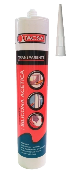 SELLADOR SILICONA ACETICA EN POMO 280 ML TACSA