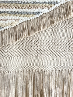 Tapiz Deco Boho Artesanal Deco Trenzas Blanco, Crudo Neutros - comprar online