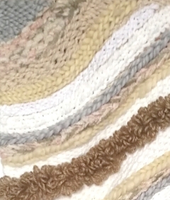 Tapiz Pared Deco Boho H/ Mano Telar Blanco, Crudo, Gris en internet