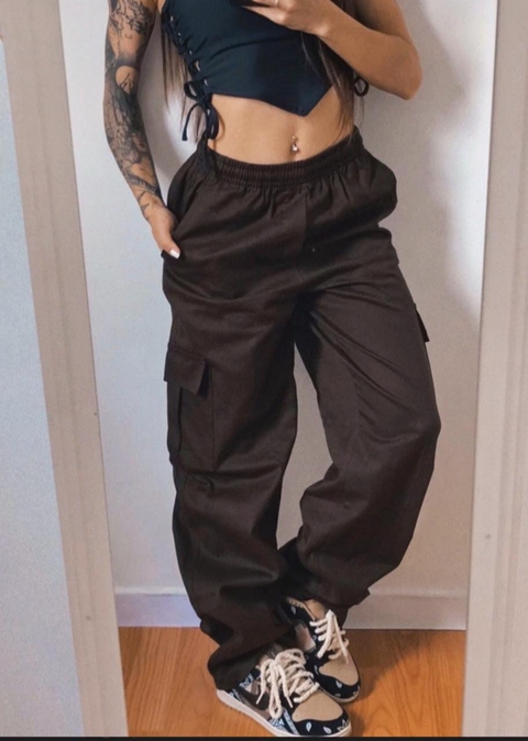 Calça Cargo Chocolate