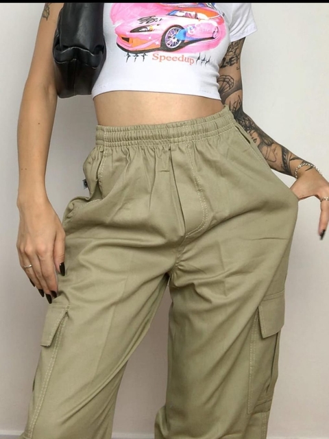 Calça Cargo Verde Oliva