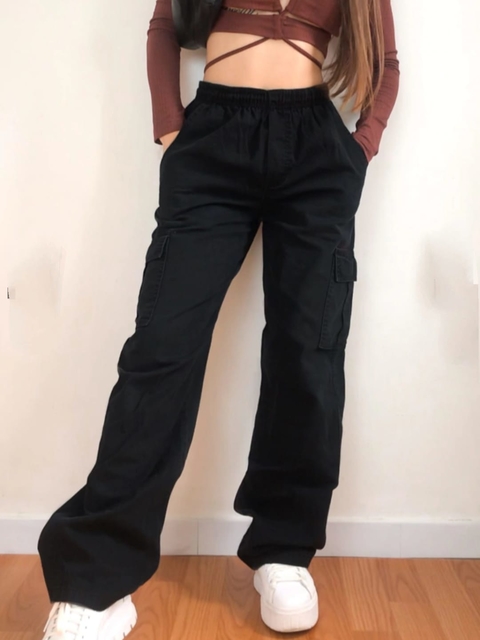 Calça Cargo Preta