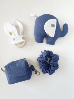 Kit bem-vindo azul jeans - loja online