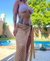 Pareo tejido nude