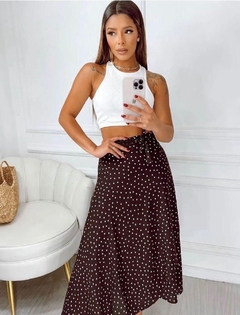 Saia longa - envelope - Carola Boutique | Compre Roupas Femininas em Promoção
