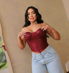 Cropped Corselet - cores - comprar online