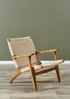 Poltrona CH 25 Lounge Rattan - comprar online
