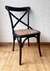 Silla Cross Negra cruz de madera - boina muebles