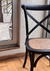 Silla Cross Negra cruz de madera
