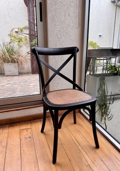 Silla Cross Negra cruz de madera - comprar online