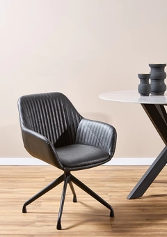 Silla Estambul Giratoria Negro - comprar online