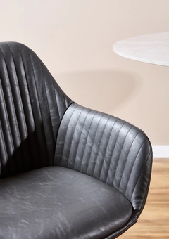 Silla Estambul Giratoria Negro - boina muebles