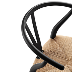 Silla Wishbone Negra - Natural - comprar online