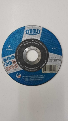 Disco De Corte 115 X 1,6 Mm Basic Tyrolit X 1 Und. (4 1/2 )