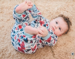 Pijama comprido malha bebê P ao GG (menino - estampas variadas) - comprar online