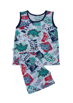 Pijama Curto Infantil T-02 ao T-06 (estampas variadas) na internet