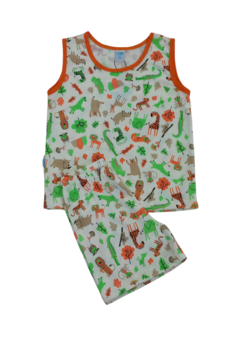 Imagem do Pijama Curto Infantil T-08 ao T-12 (estampas variadas)