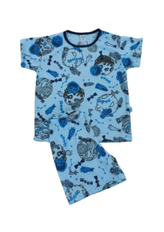 Pijama Curto Infantil T-02 ao T-06 (estampas variadas) - comprar online